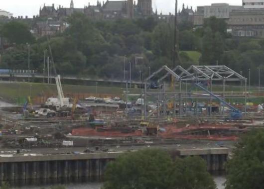 Construcción del Museo Riverside de Glasgow