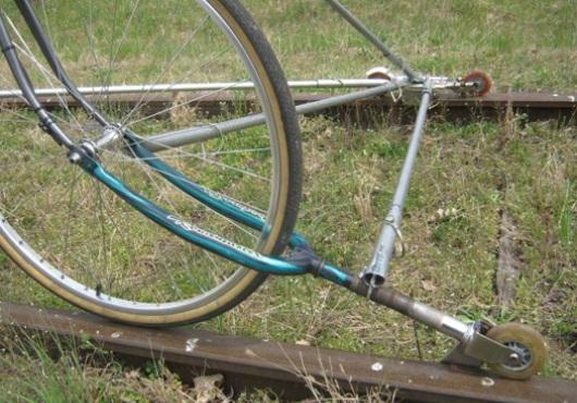Bicicleta para vías del tren