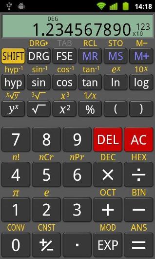 Calculadora científica para Android