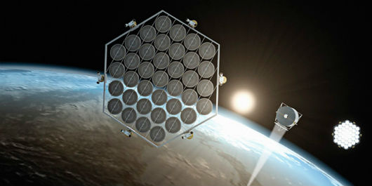 Plataforma solar espacial