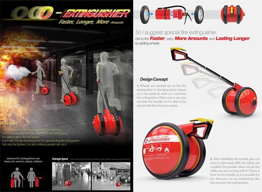 O-Extinguisher, diseño conceptual de extintor